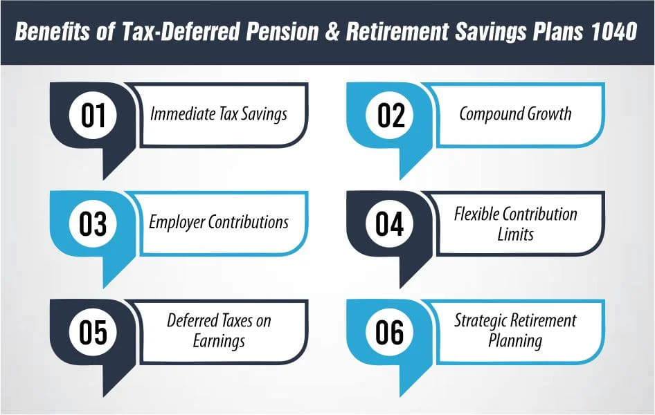 Benefits of Tax Deferred Pension Retirement Savings Plans