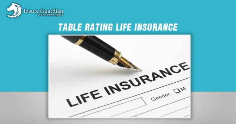 table rating life insurance