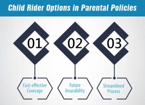 Child Rider Options in Parental Policies