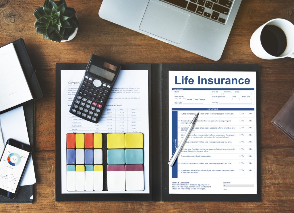 Life Insurance Policy Terms of Use Concept